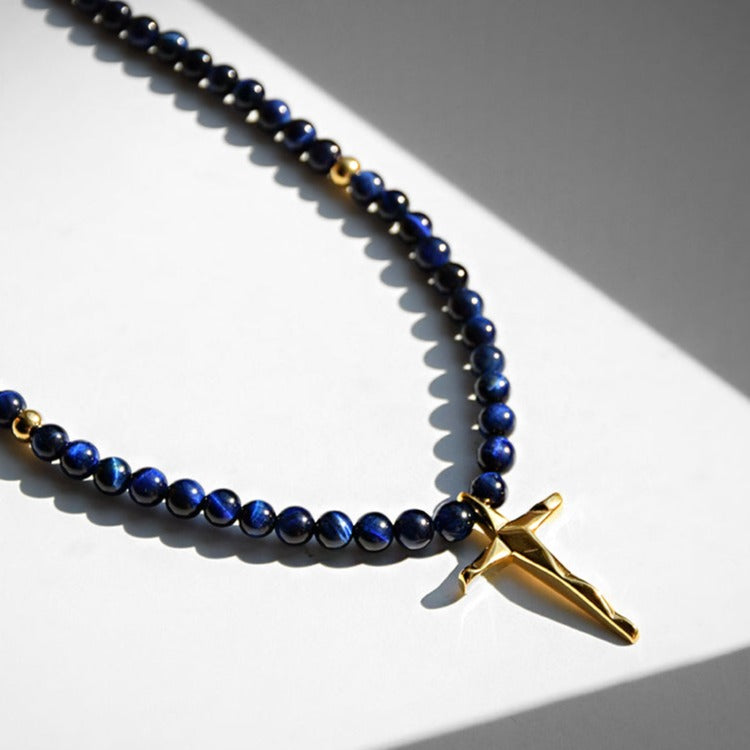 Kette KREUZ BLAU - ROCK & STEEL GERMANY