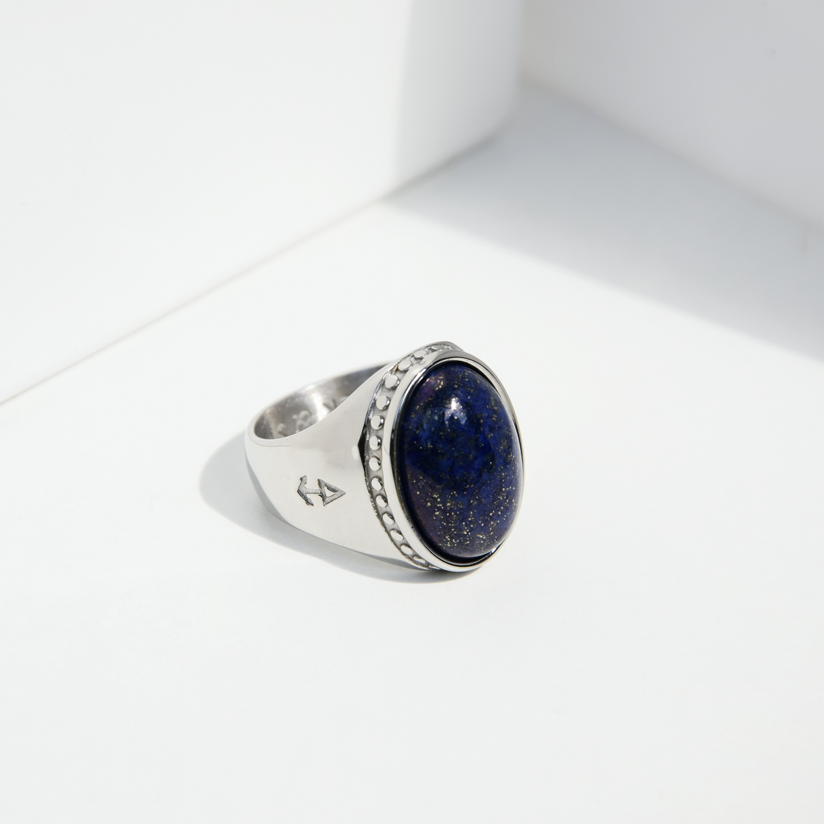 Ring Deus Lapislazuli | Gold Herrenring | Silber Herrenring |  Rock & Steel Germany