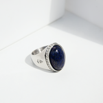 Ring Deus Lapislazuli | Gold Herrenring | Silber Herrenring |  Rock & Steel Germany