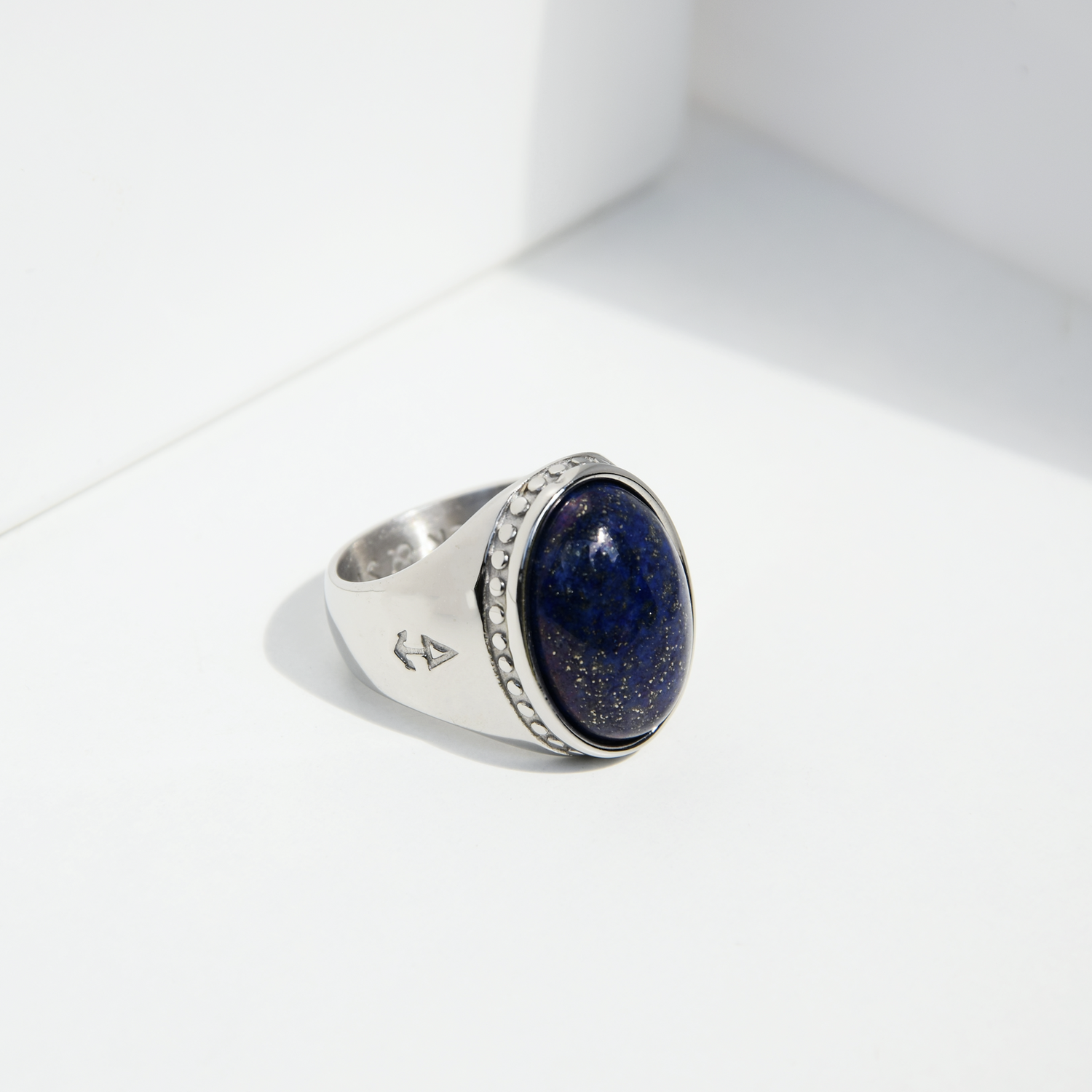 Ring Deus Lapislazuli | Gold Herrenring | Silber Herrenring |  Rock & Steel Germany