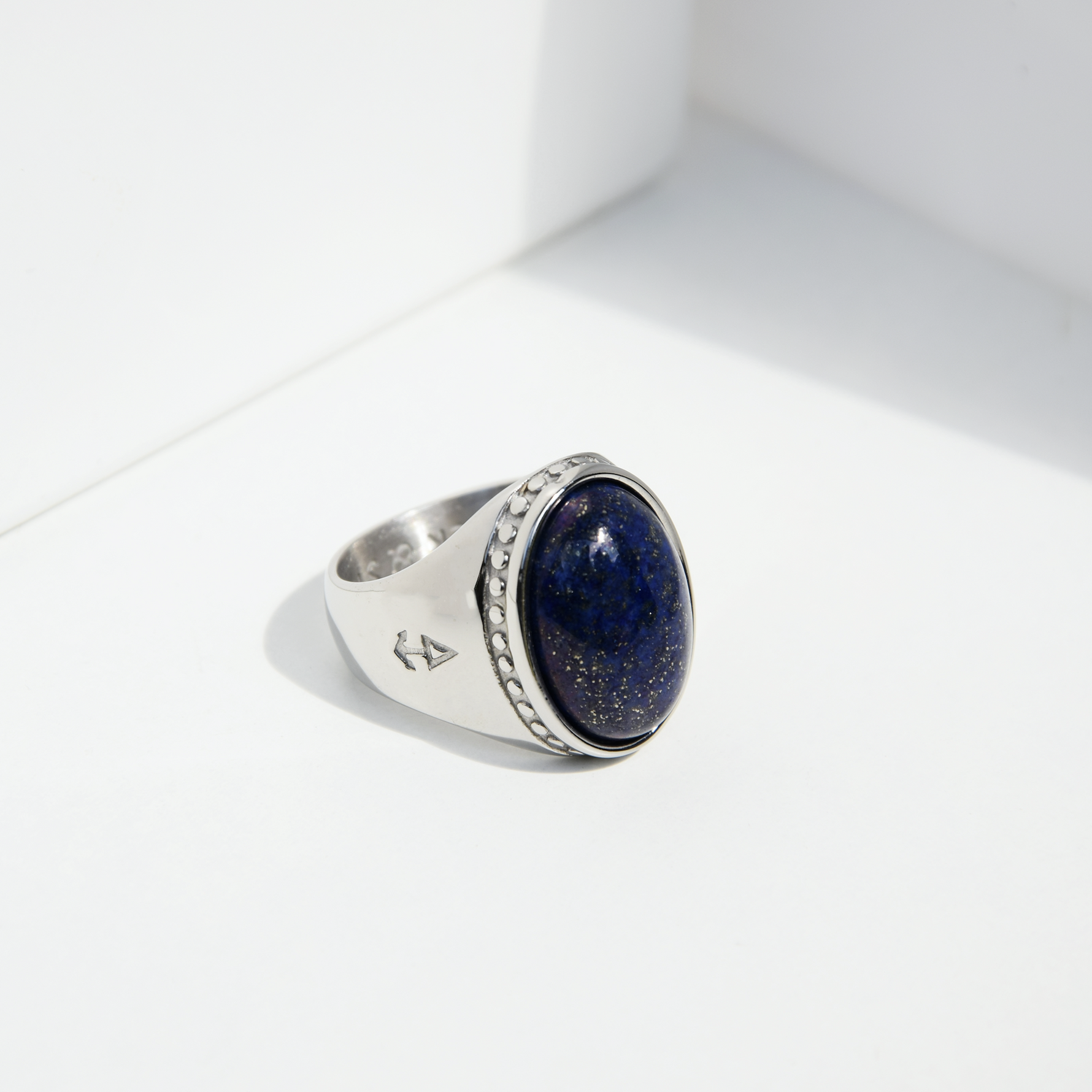 Ring Deus Lapislazuli | Gold Herrenring | Silber Herrenring |  Rock & Steel Germany