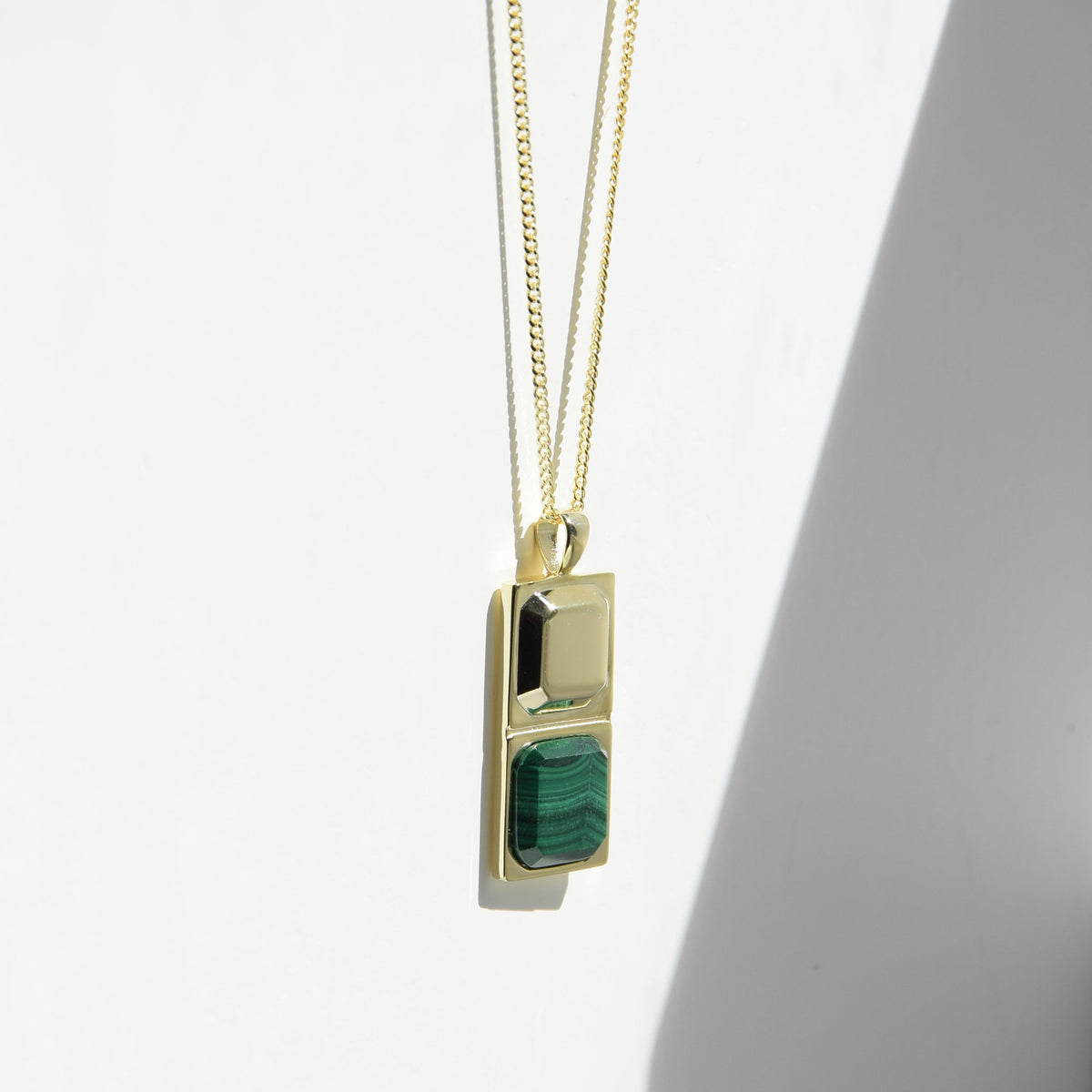 Kette HORUS MALACHIT | 925 SILBER - ROCK & STEEL GERMANY