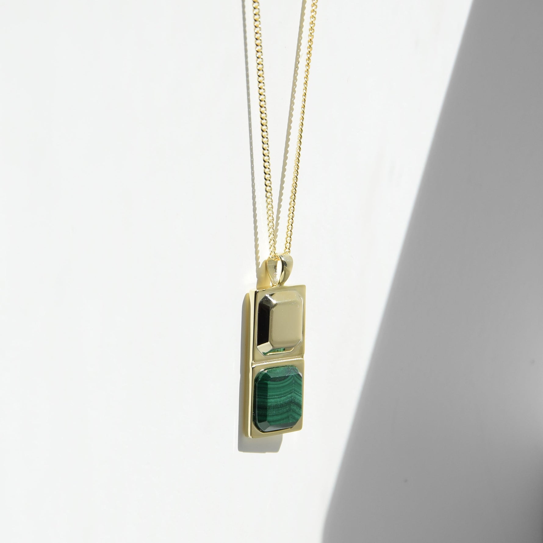 Kette HORUS MALACHIT | 925 SILBER - ROCK & STEEL GERMANY