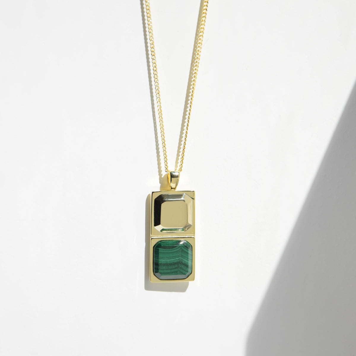 Kette HORUS MALACHIT | 925 SILBER - ROCK & STEEL GERMANY