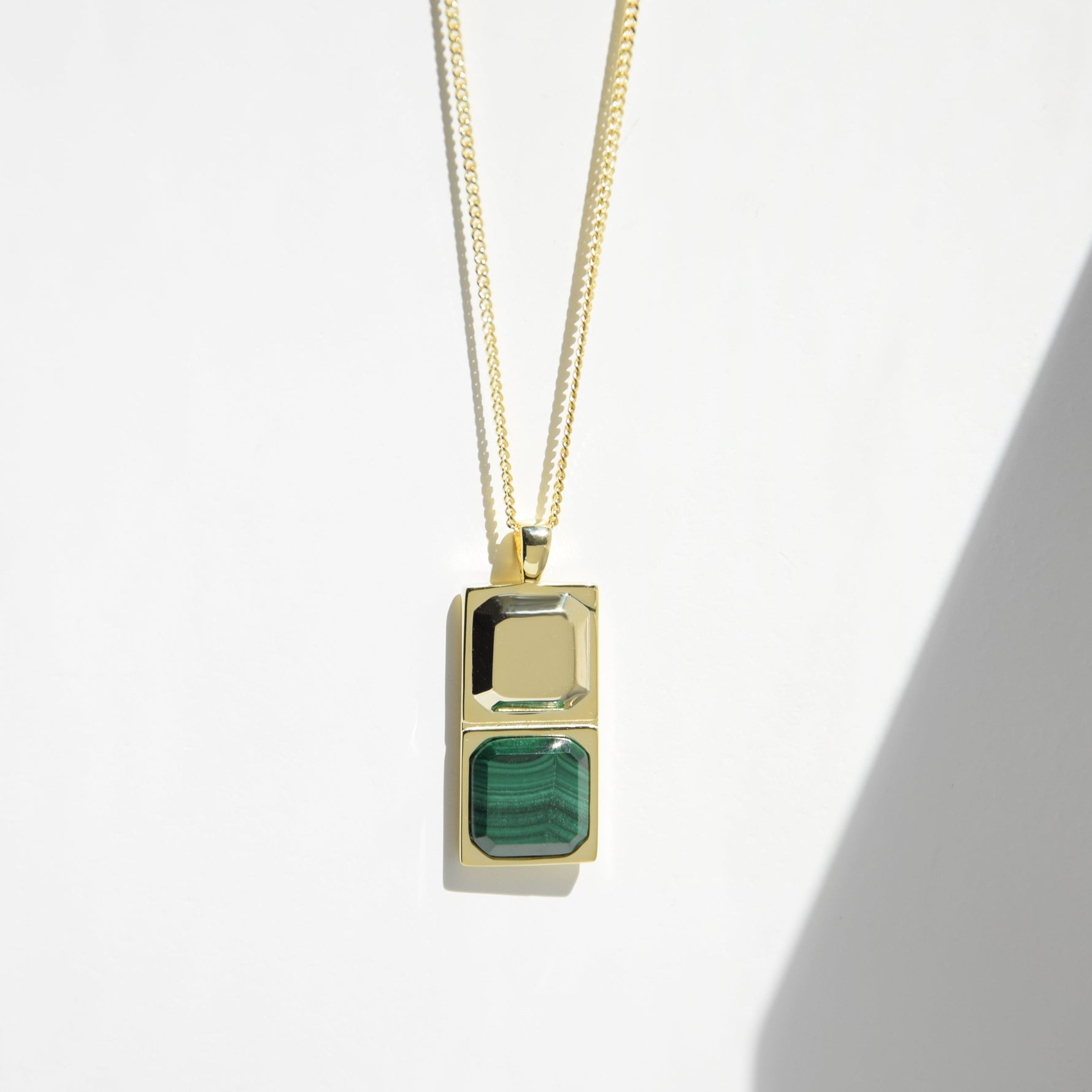 Kette HORUS MALACHIT | 925 SILBER - ROCK & STEEL GERMANY