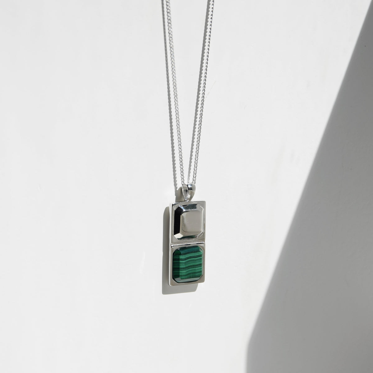 Kette HORUS MALACHIT | 925 SILBER - ROCK & STEEL GERMANY