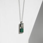 Kette HORUS MALACHIT | 925 SILBER - ROCK & STEEL GERMANY