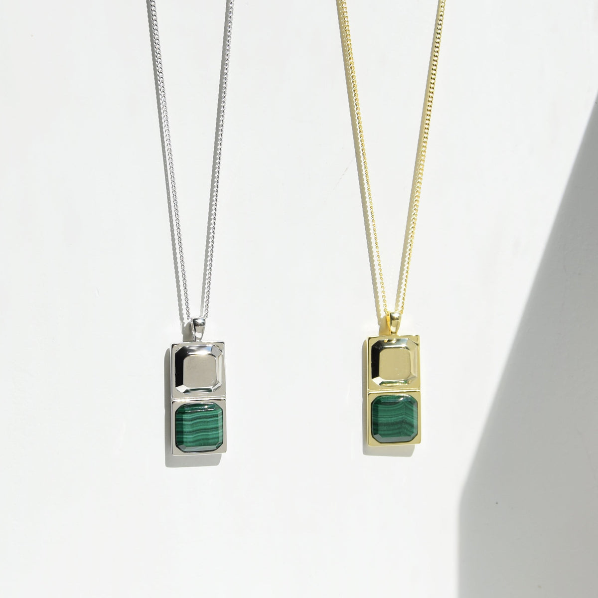 Kette HORUS MALACHIT | 925 SILBER - ROCK & STEEL GERMANY