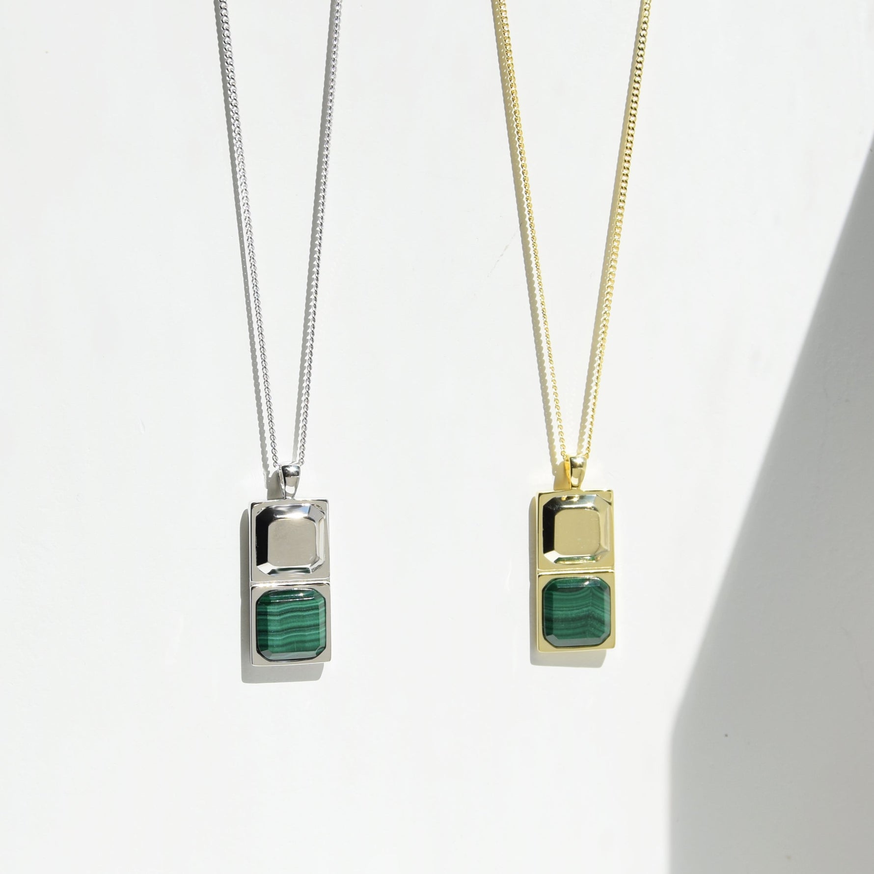 Kette HORUS MALACHIT | 925 SILBER - ROCK & STEEL GERMANY