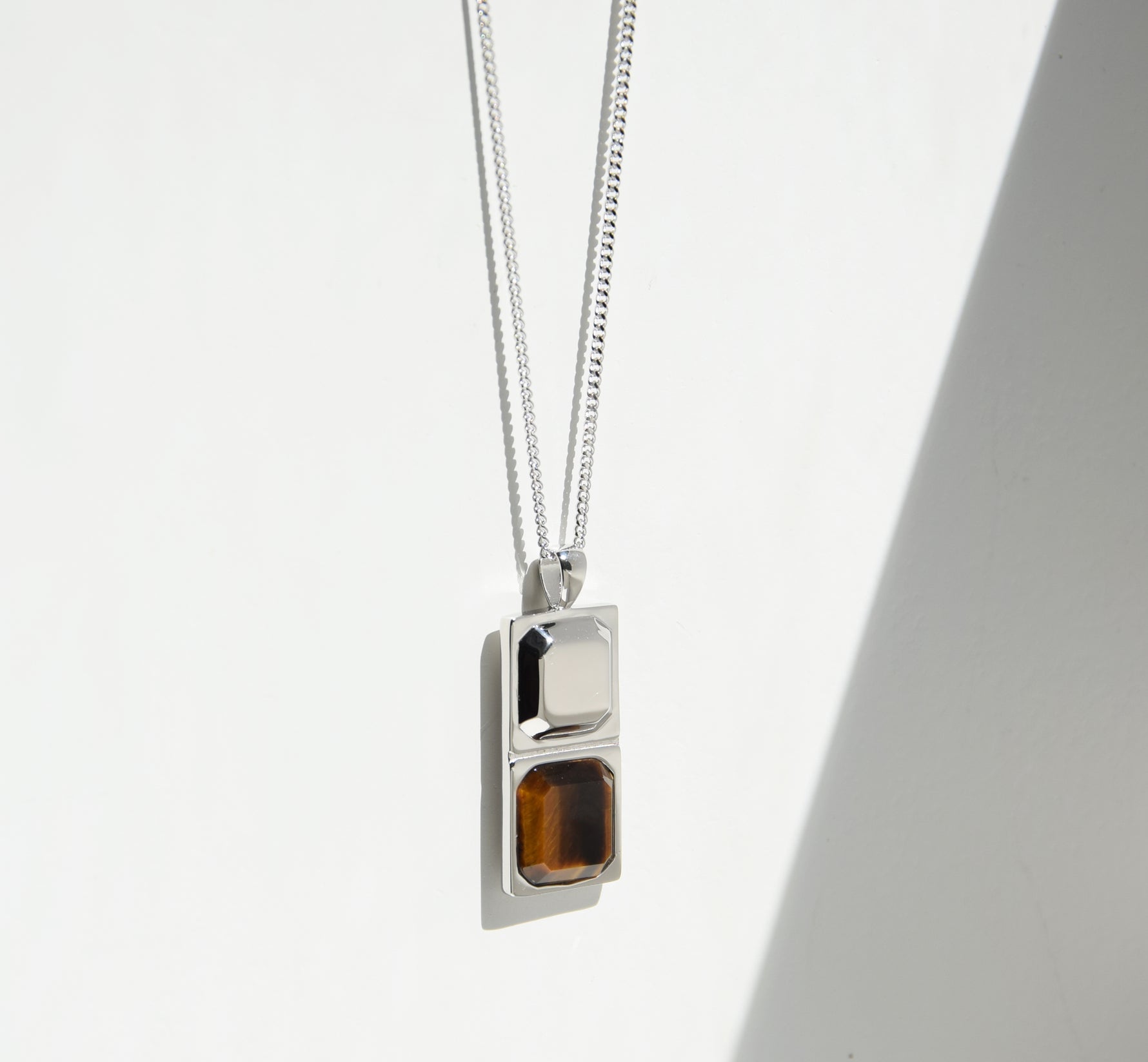 Kette HORUS TIGERAUGE | 925 SILBER - ROCK & STEEL GERMANY