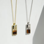 Kette HORUS TIGERAUGE | 925 SILBER - ROCK & STEEL GERMANY