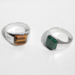 Ring HORUS MALACHIT | 925 Silber - ROCK & STEEL GERMANY