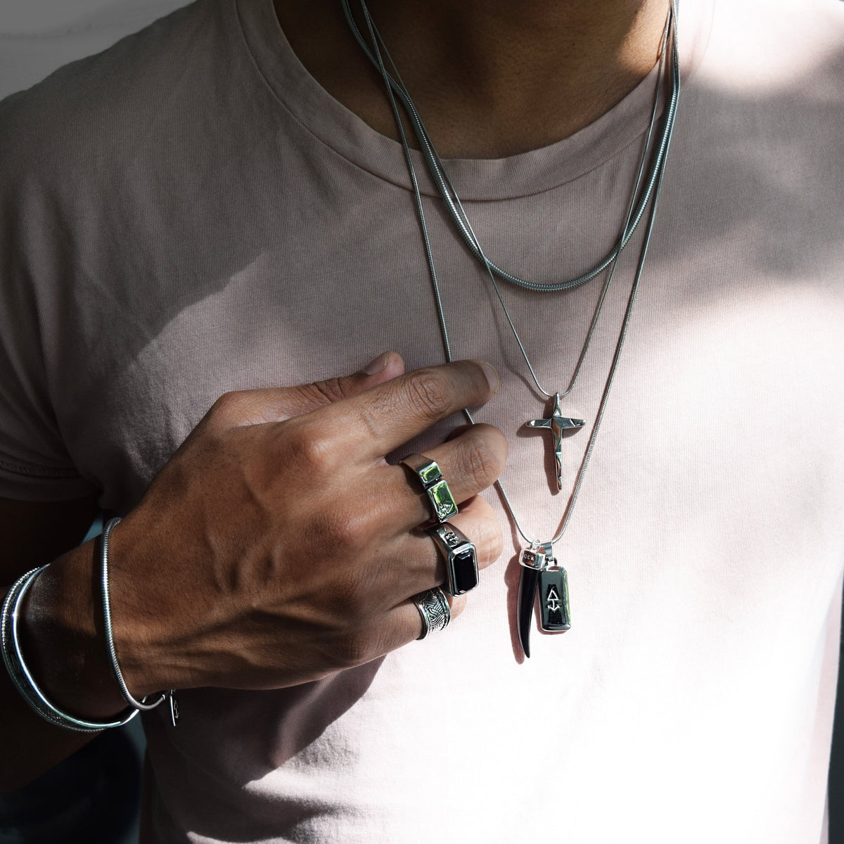 Set WILD & UNITY - Gold Halsketten - Silber Halsketten - Halsketten für Herren - ROCK & STEEL GERMANY