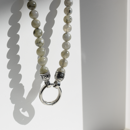 Kette LABRADORITE - Gold Halsketten - Silber Halsketten - Halsketten für Herren - ROCK & STEEL GERMANY
