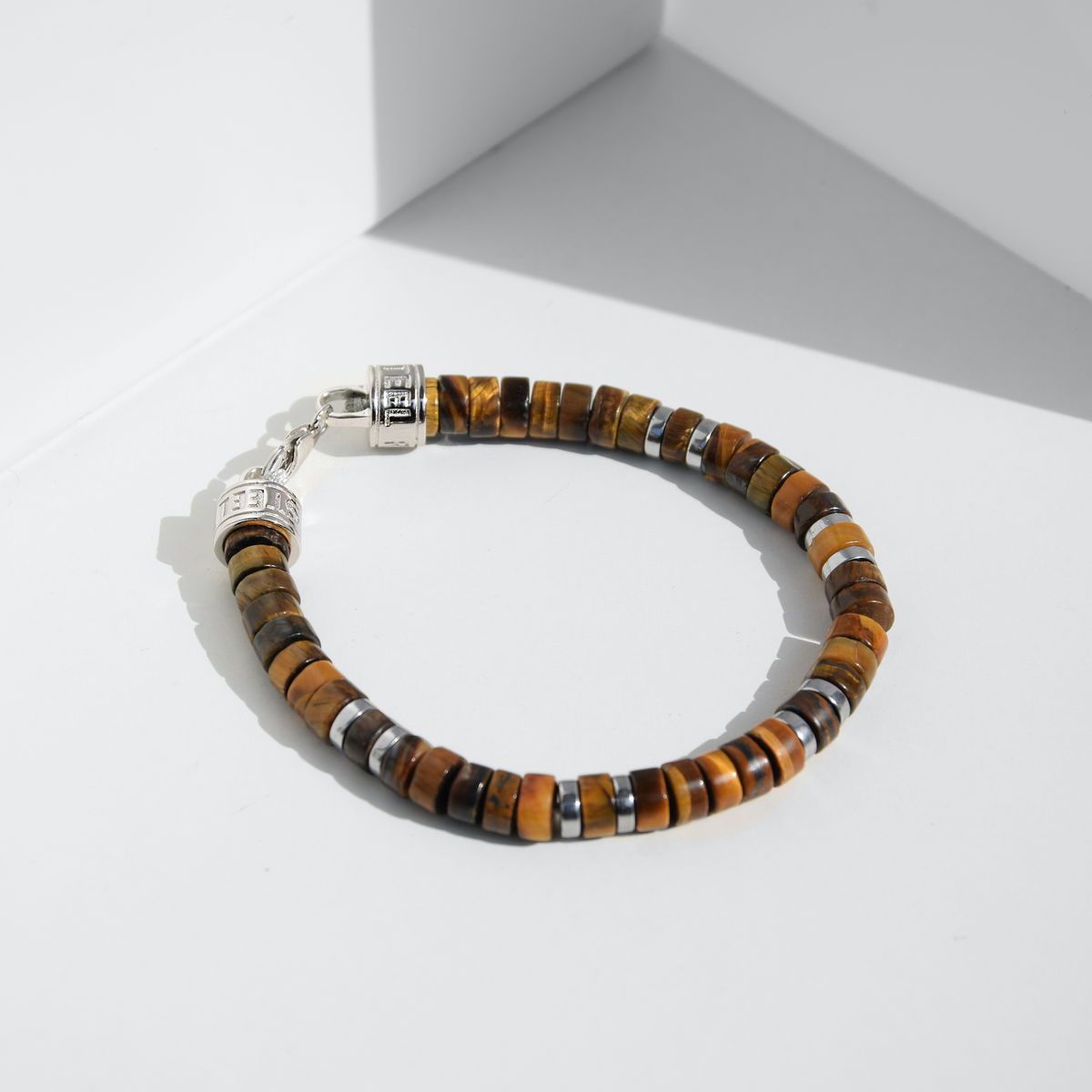 Armband MANTRA | TIGERAUGE | 925 SILBER - ROCK & STEEL GERMANY