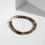 Armband MANTRA | TIGERAUGE | 925 SILBER - ROCK & STEEL GERMANY