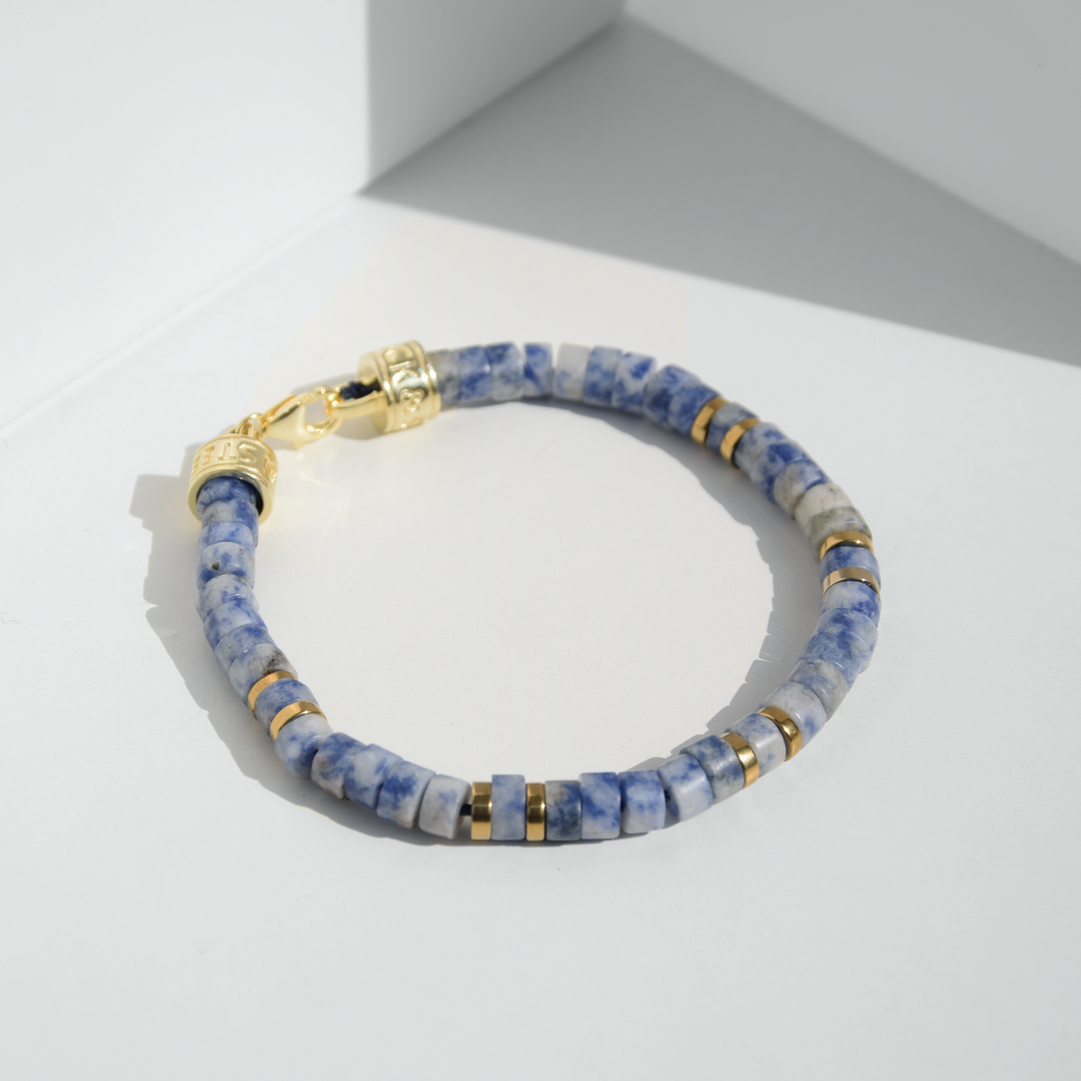 Armband MANTRA | SODALITE | 925 SILBER - ROCK & STEEL GERMANY