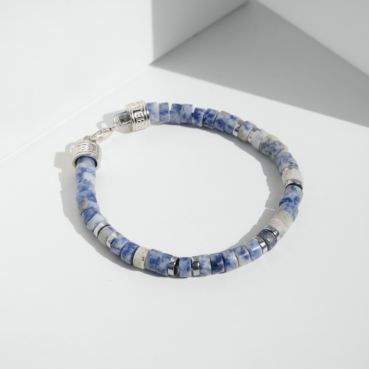 Armband MANTRA | SODALITE | 925 SILBER - ROCK & STEEL GERMANY