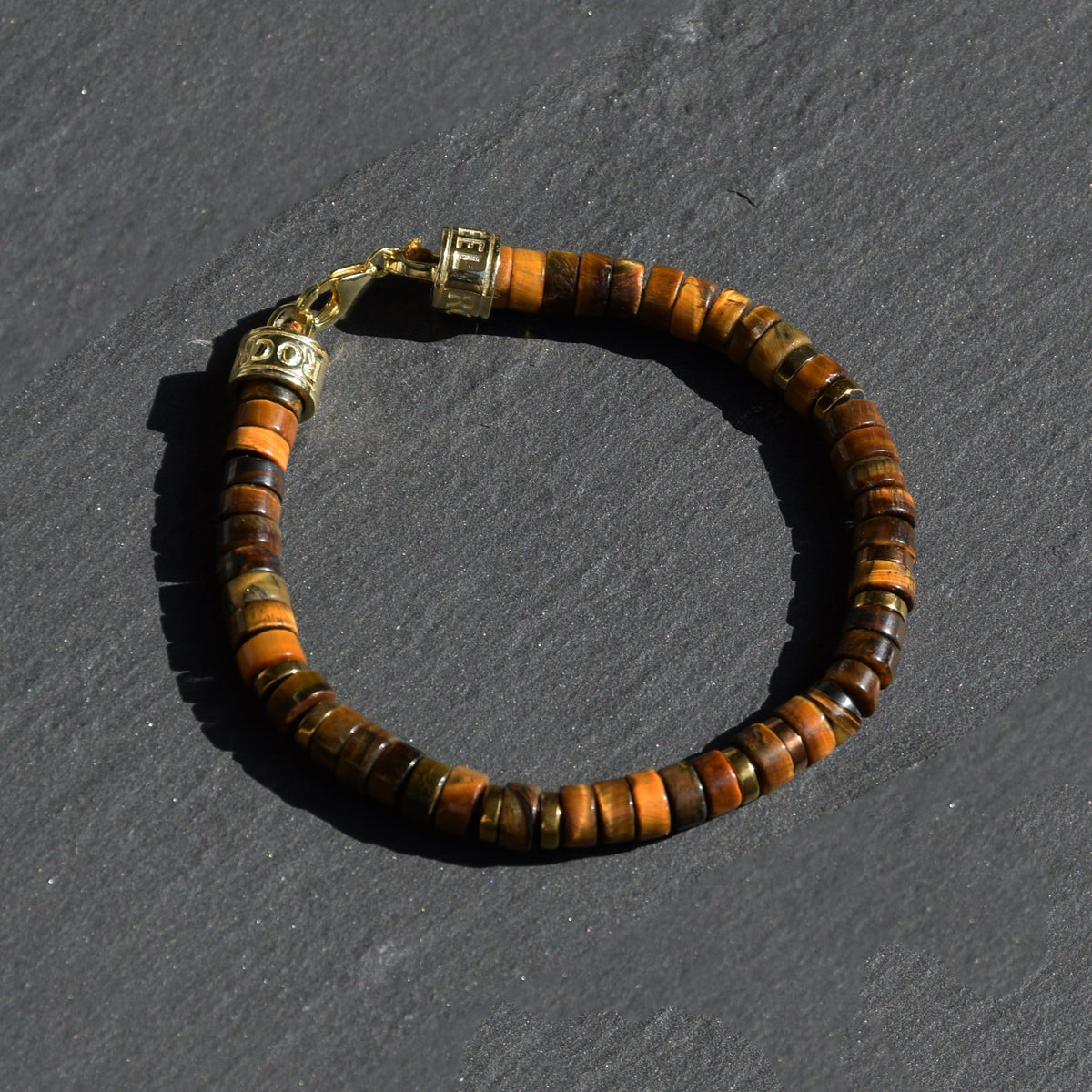 Armband MANTRA | TIGERAUGE | 925 SILBER - ROCK & STEEL GERMANY