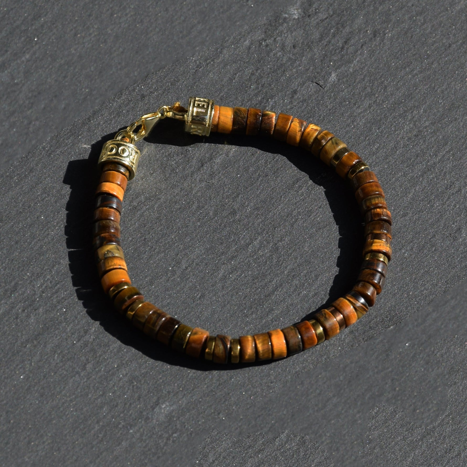 Armband MANTRA | TIGERAUGE | 925 SILBER - ROCK & STEEL GERMANY