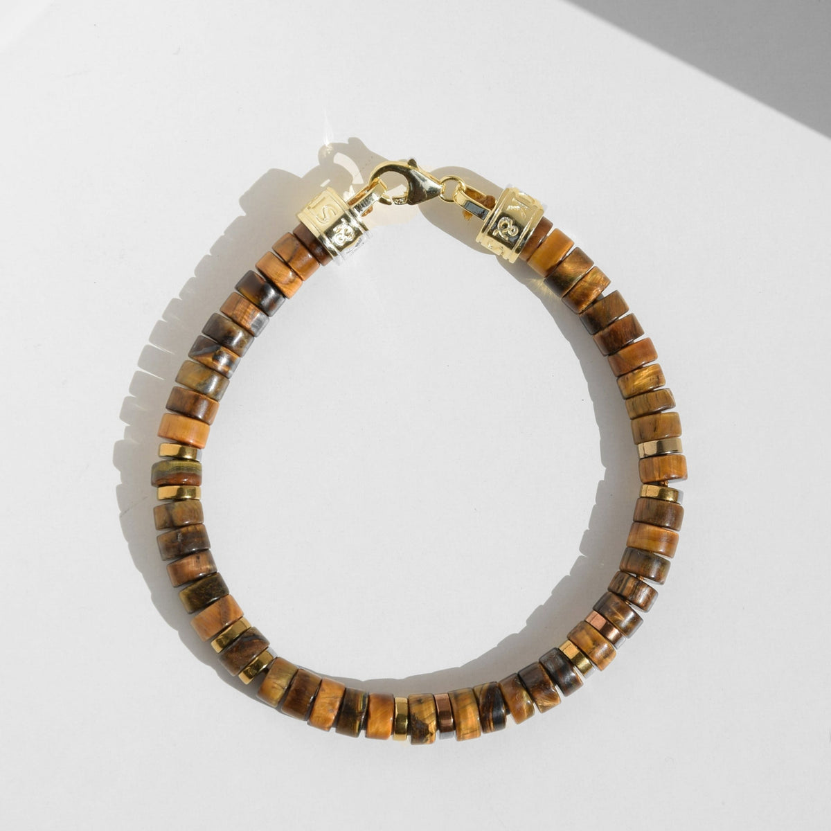 Armband MANTRA | TIGERAUGE | 925 SILBER - ROCK & STEEL GERMANY