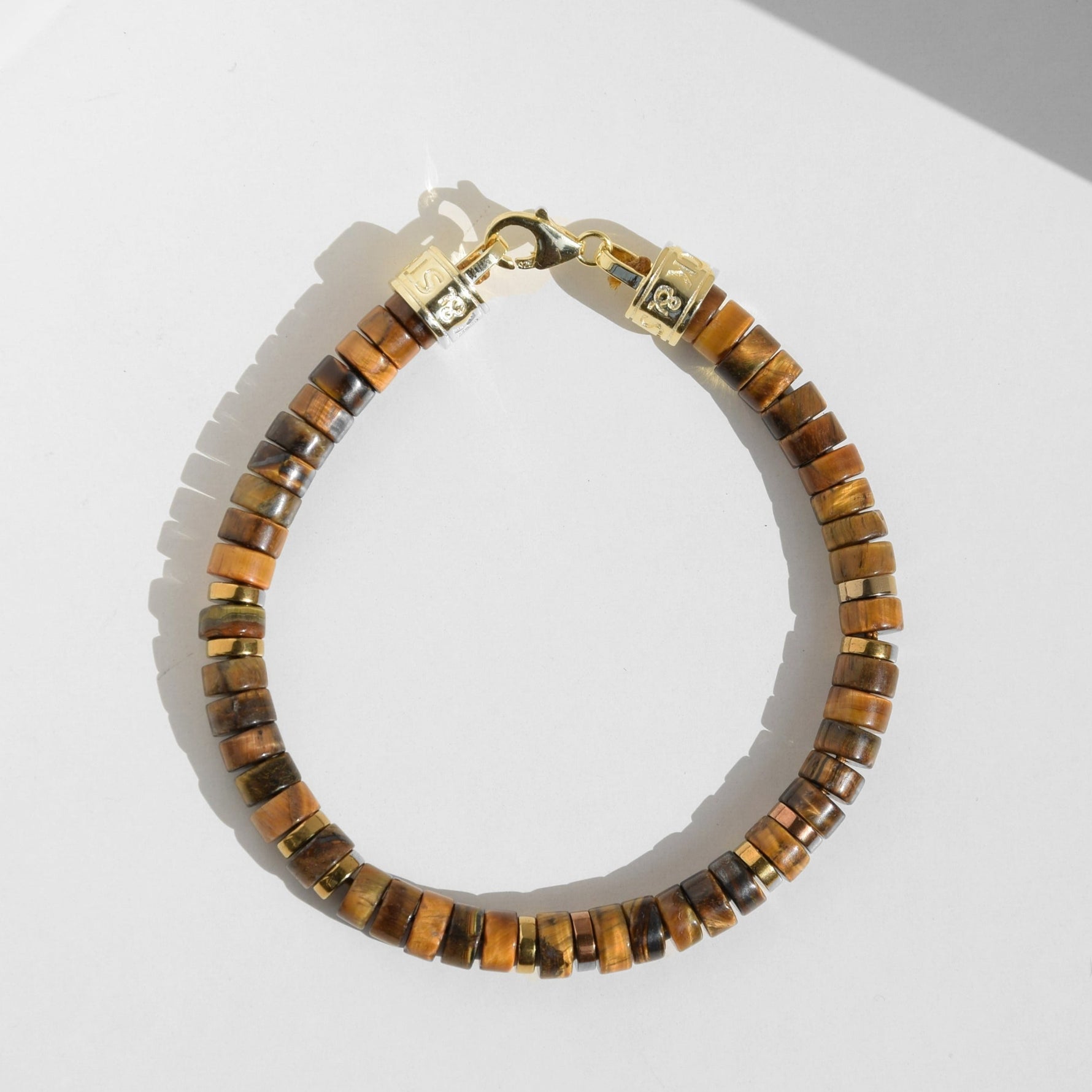 Armband MANTRA | TIGERAUGE | 925 SILBER - ROCK & STEEL GERMANY