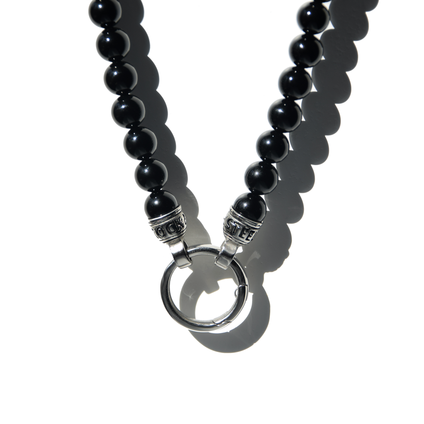 Kette BEAD ONYX - Gold Halsketten - Silber Halsketten - Halsketten für Herren - ROCK & STEEL GERMANY
