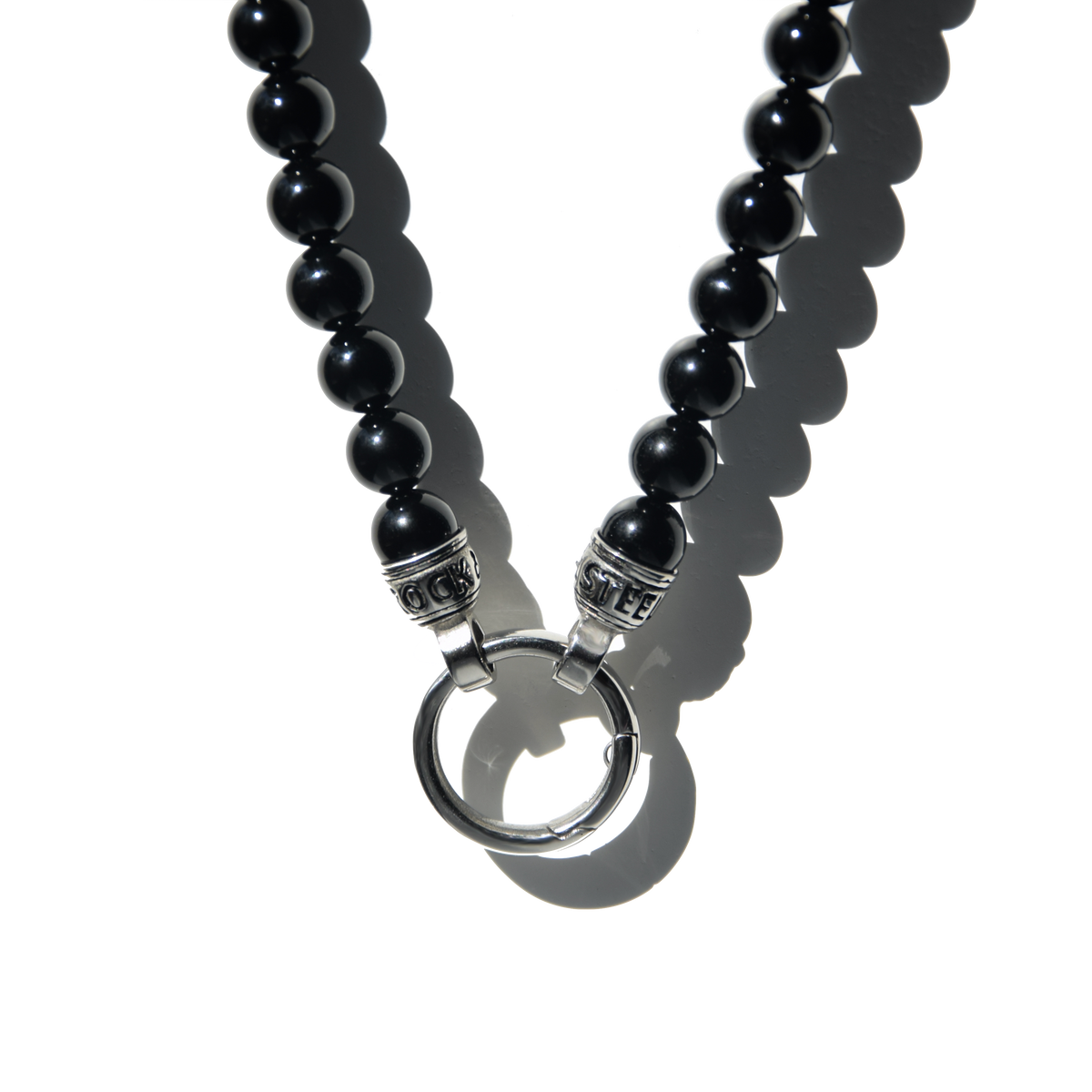 Kette BEAD ONYX - Gold Halsketten - Silber Halsketten - Halsketten für Herren - ROCK & STEEL GERMANY