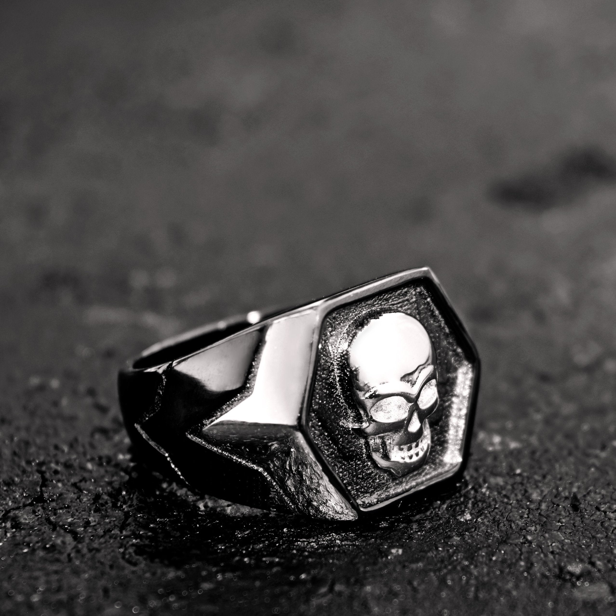 Boys skull ring sale