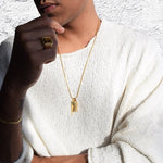 Set ROCKET & UNITY - Gold Halsketten - Silber Halsketten - Halsketten für Herren - ROCK & STEEL GERMANY