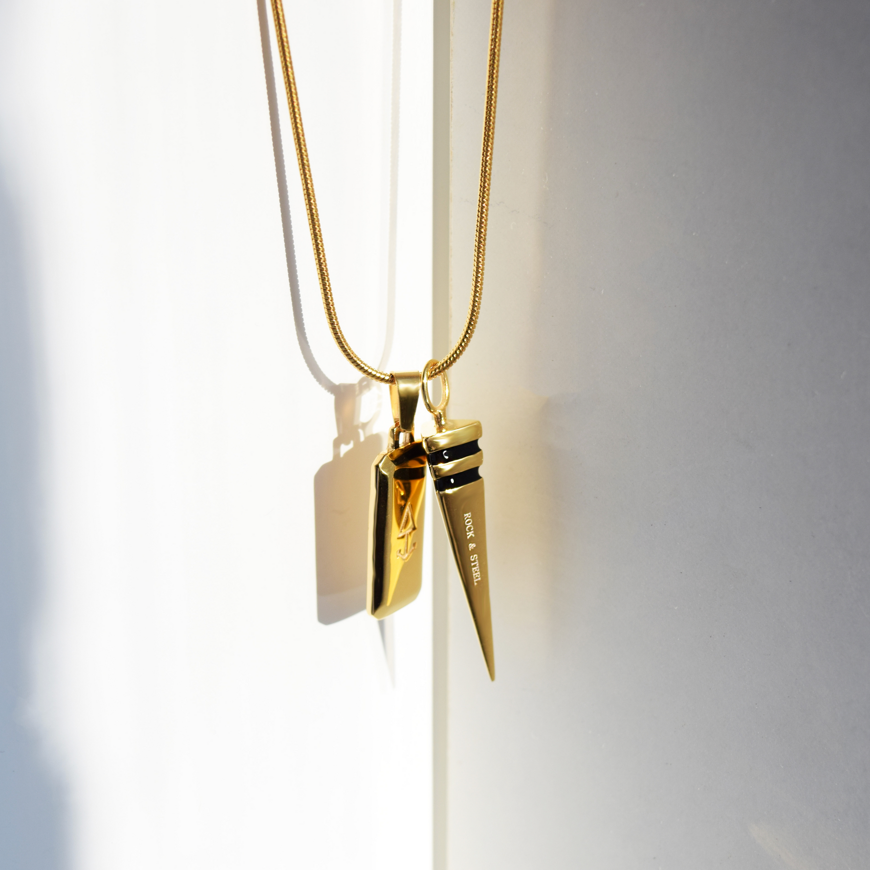 Set ROCKET & UNITY - Gold Halsketten - Silber Halsketten - Halsketten für Herren - ROCK & STEEL GERMANY