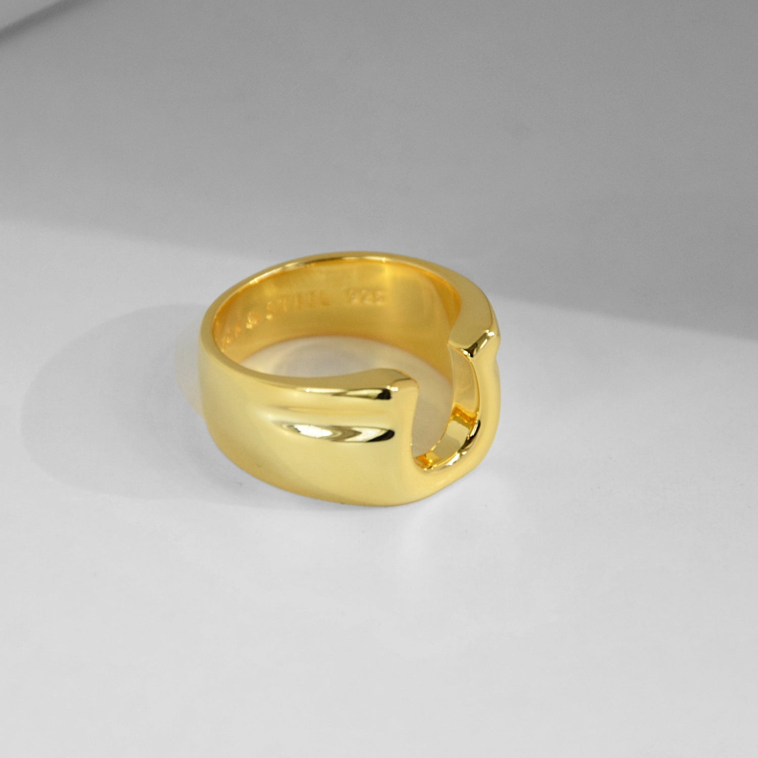 Ring GOOD LUCK | 925 Silber | vergoldet - ROCK & STEEL GERMANY