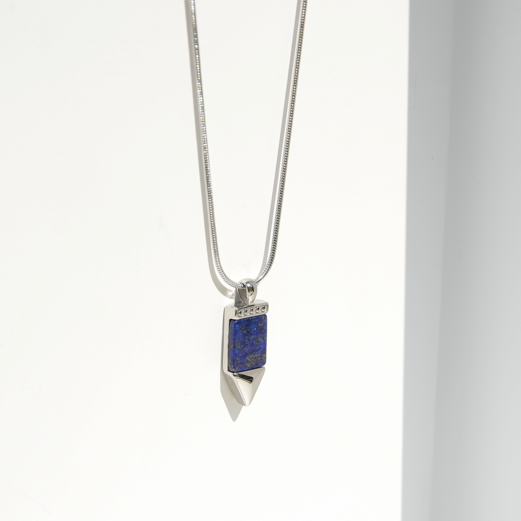 Kette LIBERTY LAPISLAZULI - Gold Halsketten - Silber Halsketten - Halsketten für Herren - ROCK & STEEL GERMANY