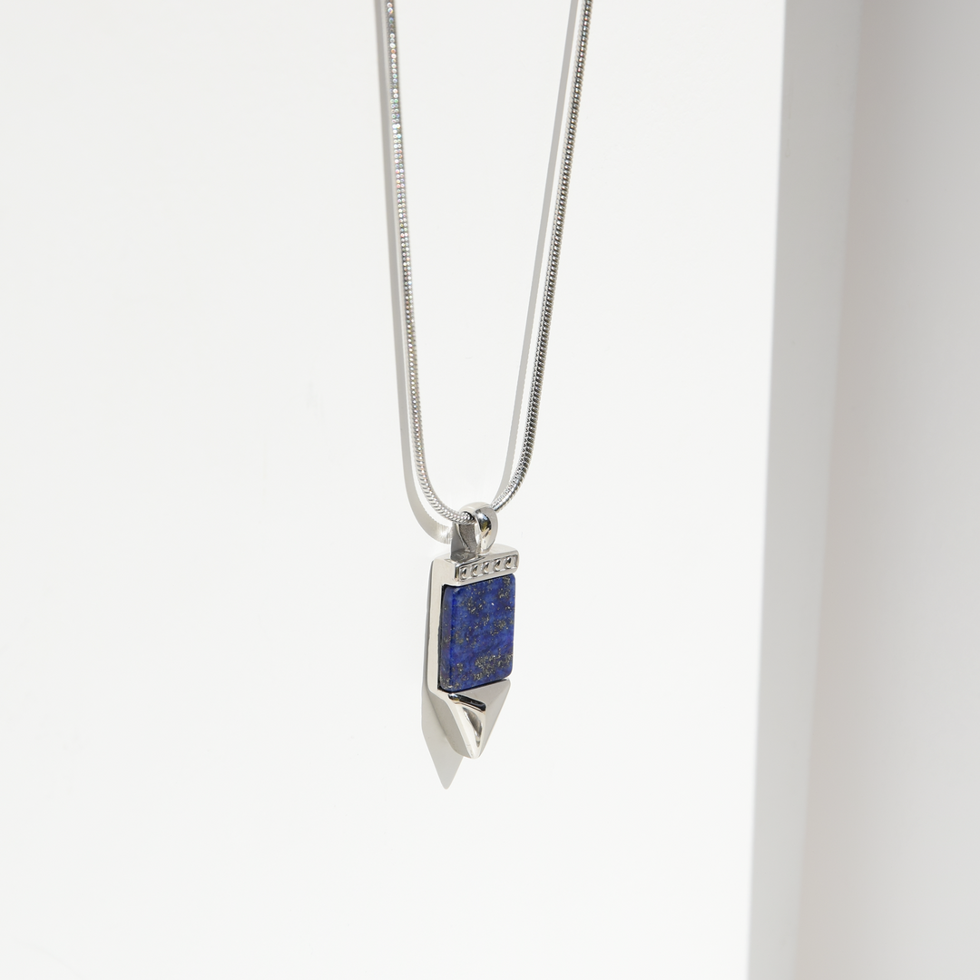 Kette LIBERTY LAPISLAZULI - Gold Halsketten - Silber Halsketten - Halsketten für Herren - ROCK & STEEL GERMANY