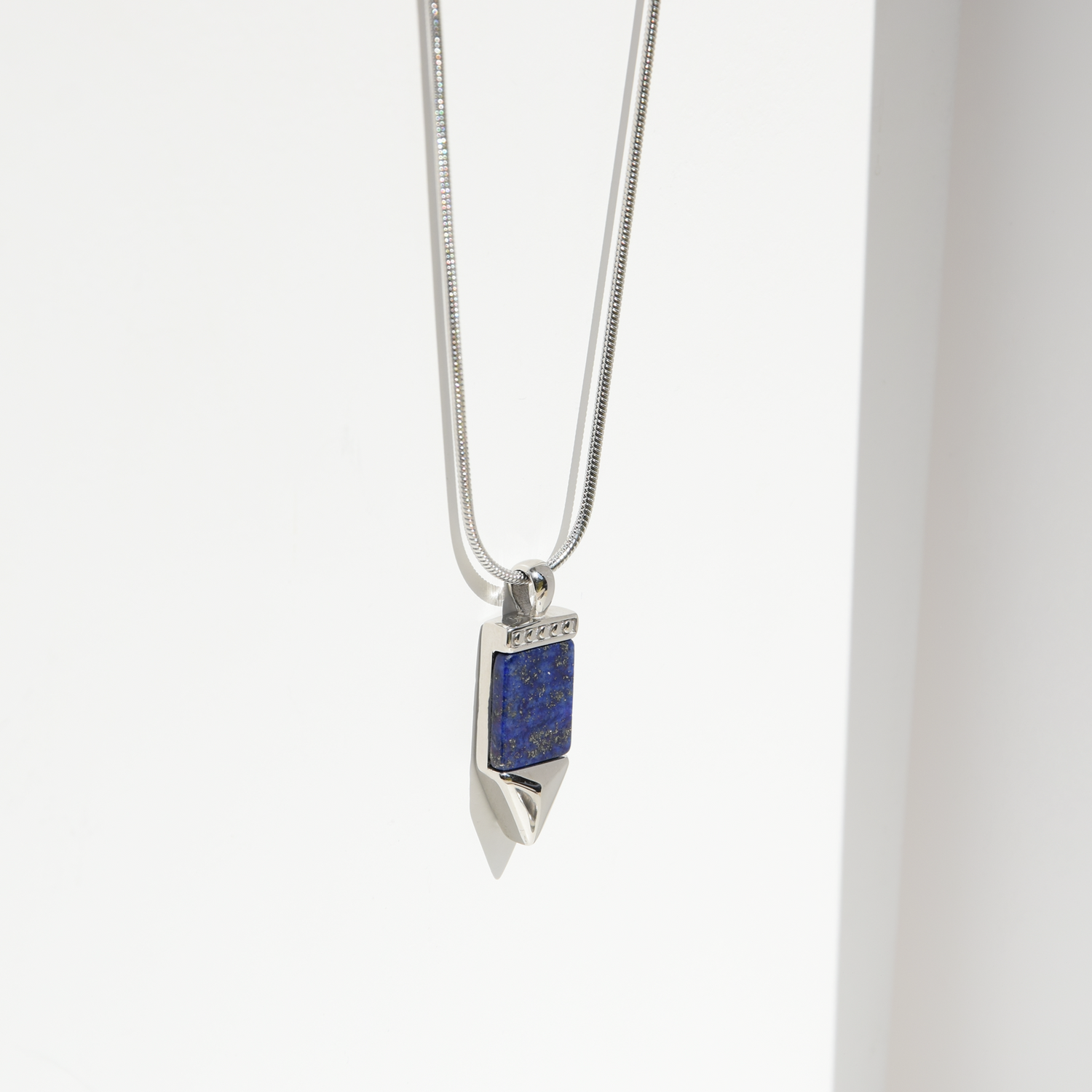 Kette LIBERTY LAPISLAZULI - Gold Halsketten - Silber Halsketten - Halsketten für Herren - ROCK & STEEL GERMANY