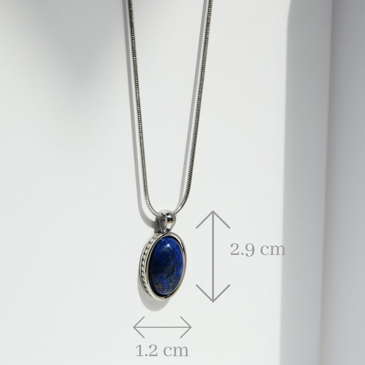 Kette DEUS LAPISLAZULI - Gold Halsketten - Silber Halsketten - Halsketten für Herren - ROCK & STEEL GERMANY