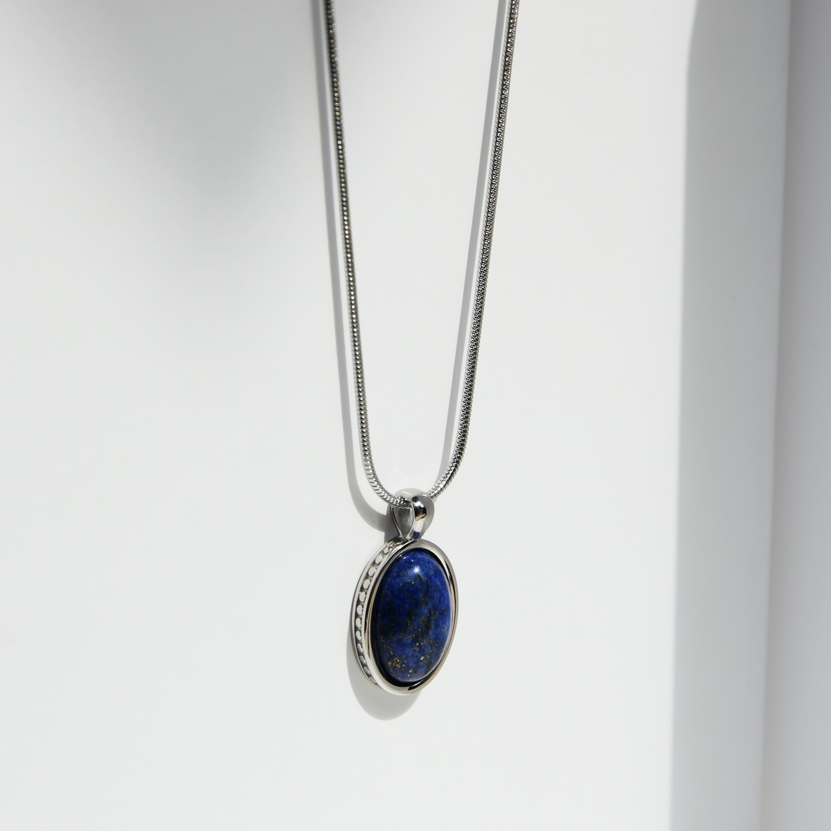 Kette DEUS LAPISLAZULI - Gold Halsketten - Silber Halsketten - Halsketten für Herren - ROCK & STEEL GERMANY