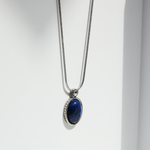 Kette DEUS LAPISLAZULI - Gold Halsketten - Silber Halsketten - Halsketten für Herren - ROCK & STEEL GERMANY