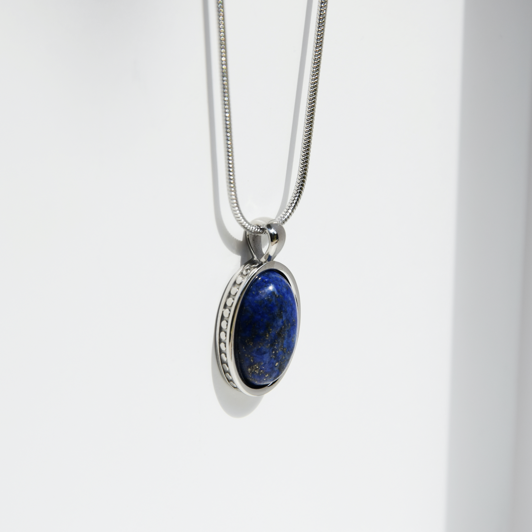 Kette DEUS LAPISLAZULI - Gold Halsketten - Silber Halsketten - Halsketten für Herren - ROCK & STEEL GERMANY