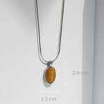 Kette DEUS TIGERAUGE - Gold Halsketten - Silber Halsketten - Halsketten für Herren - ROCK & STEEL GERMANY