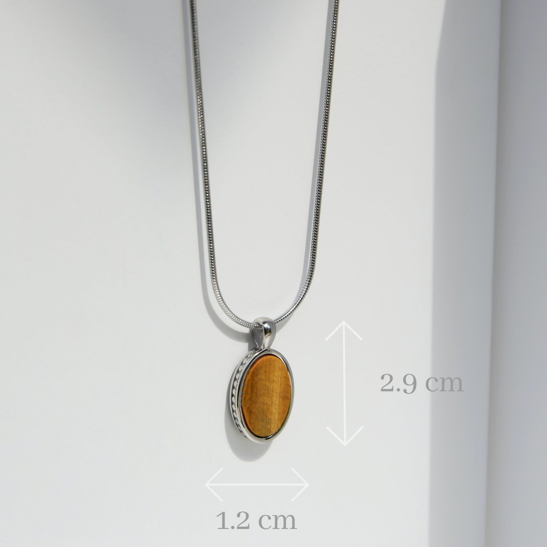 Kette DEUS TIGERAUGE - Gold Halsketten - Silber Halsketten - Halsketten für Herren - ROCK & STEEL GERMANY