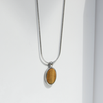 Kette DEUS TIGERAUGE - Gold Halsketten - Silber Halsketten - Halsketten für Herren - ROCK & STEEL GERMANY