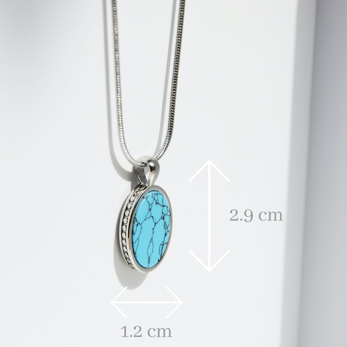 Kette DEUS TURQUOISE - Gold Halsketten - Silber Halsketten - Halsketten für Herren - ROCK & STEEL GERMANY