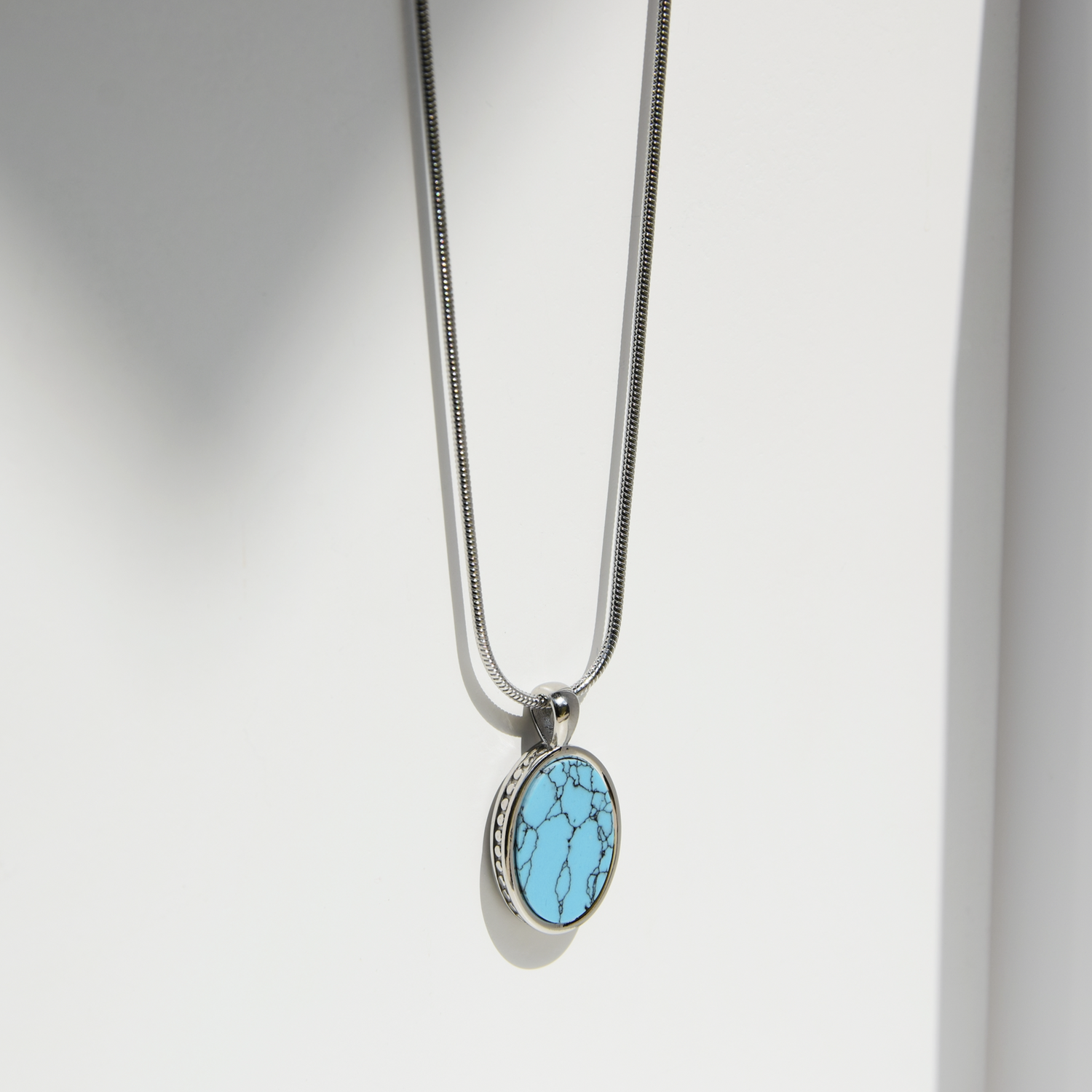 Kette DEUS TURQUOISE - Gold Halsketten - Silber Halsketten - Halsketten für Herren - ROCK & STEEL GERMANY