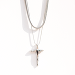 Set BERLIN & REDEEMER - Gold Halsketten - Silber Halsketten - Halsketten für Herren - ROCK & STEEL GERMANY