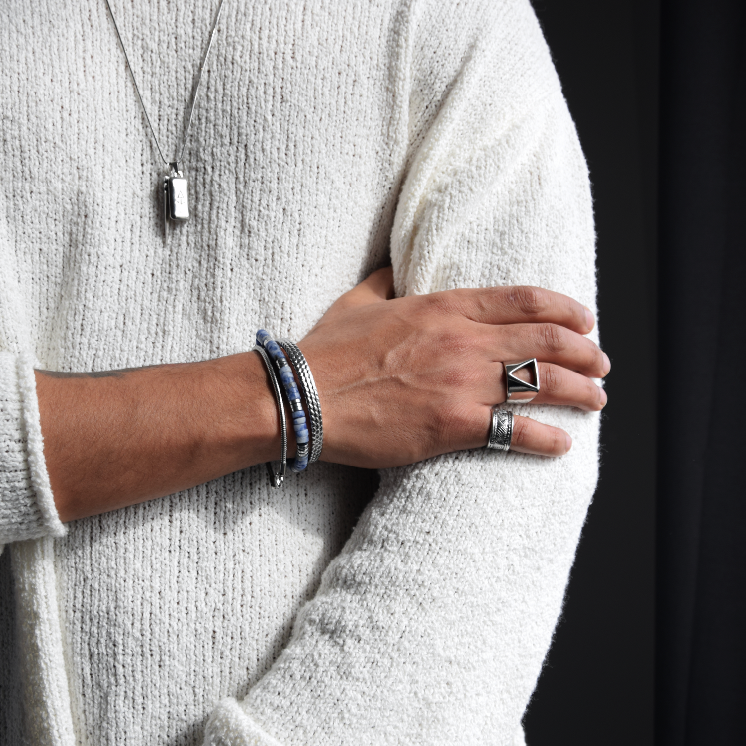 Armband Sodalith PEACE - ROCK & STEEL GERMANY