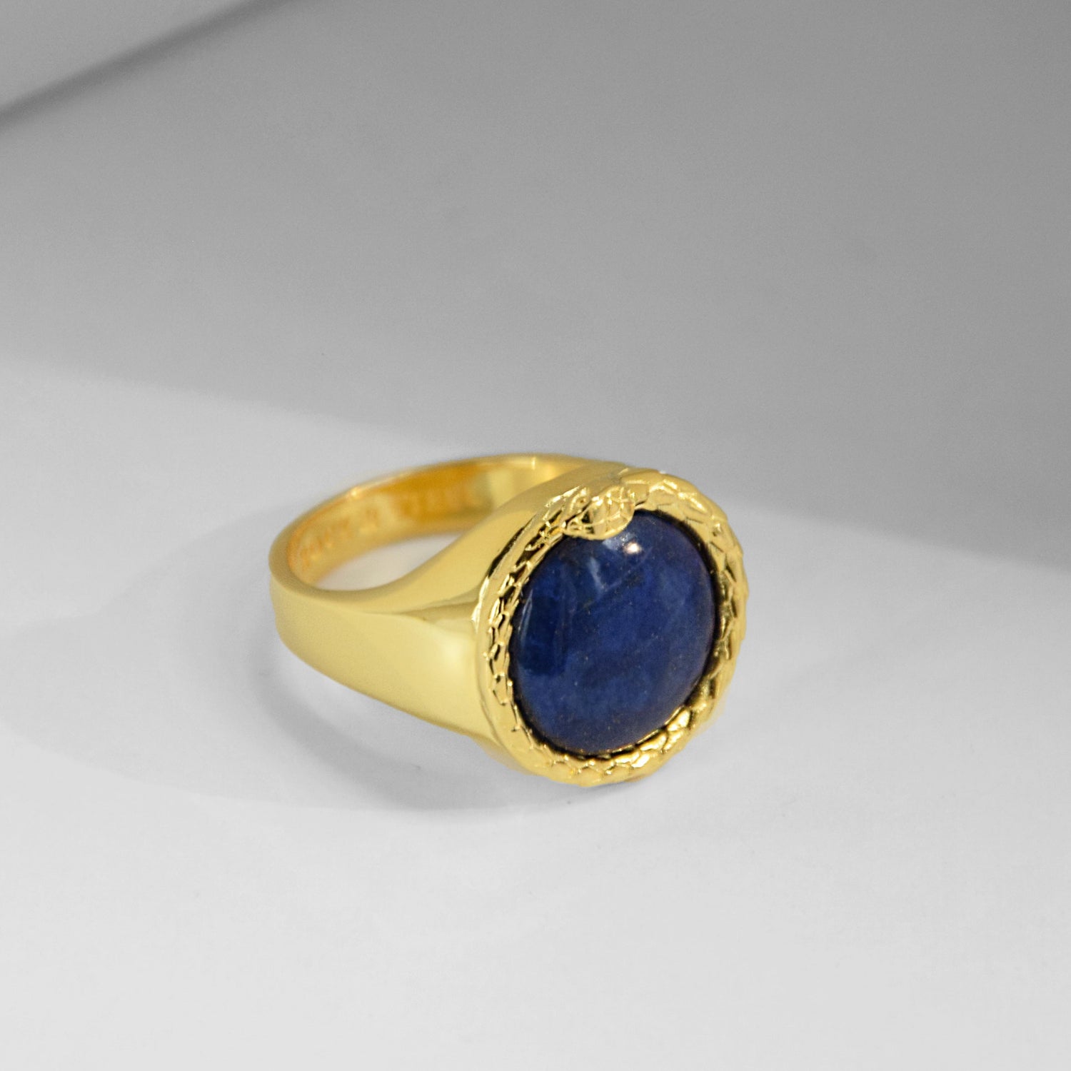 Ring ETERNITY LAPISLAZULI | 925 Silber | vergoldet - ROCK & STEEL GERMANY