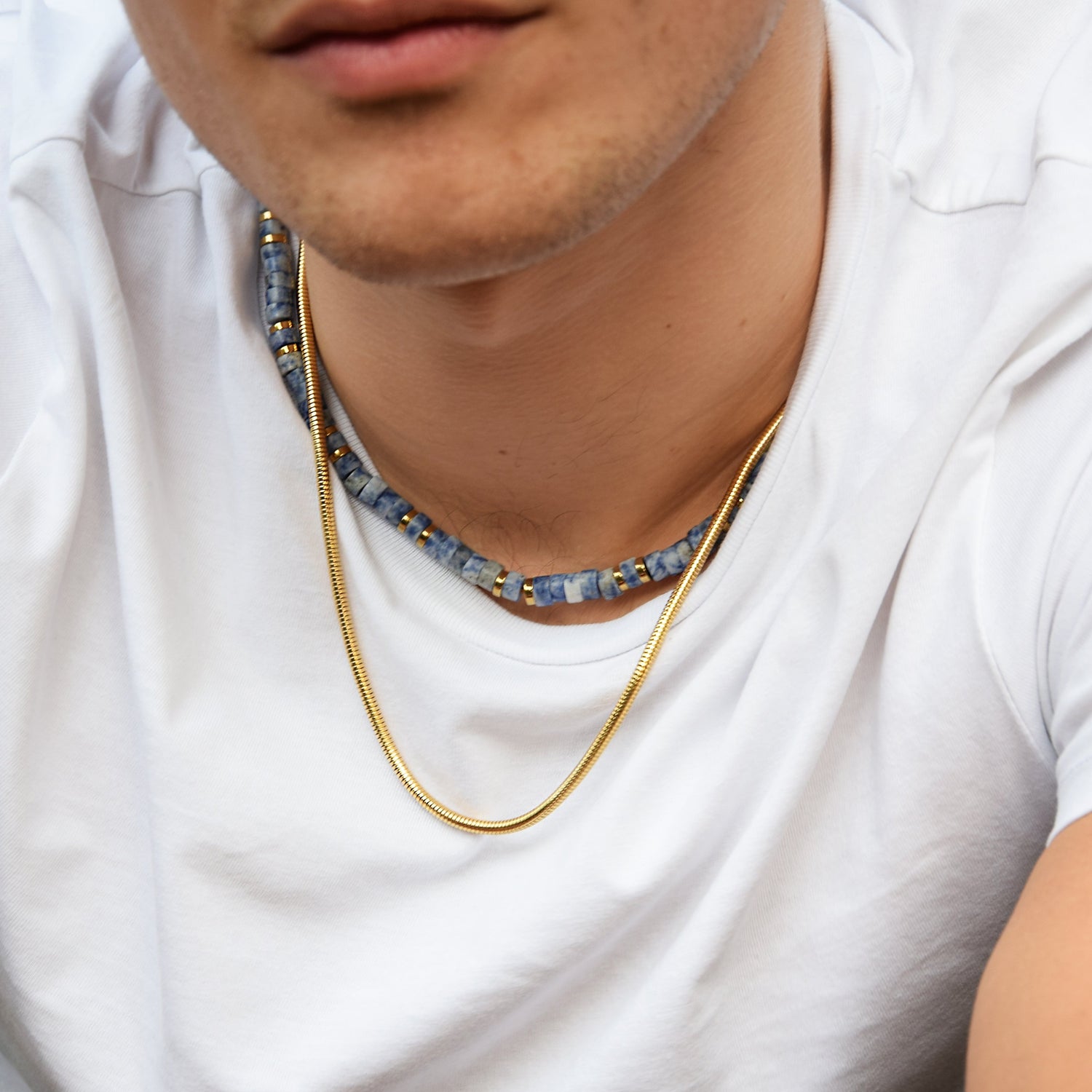 Kette MANTRA Sodalite | 925 SILBER - ROCK & STEEL GERMANY