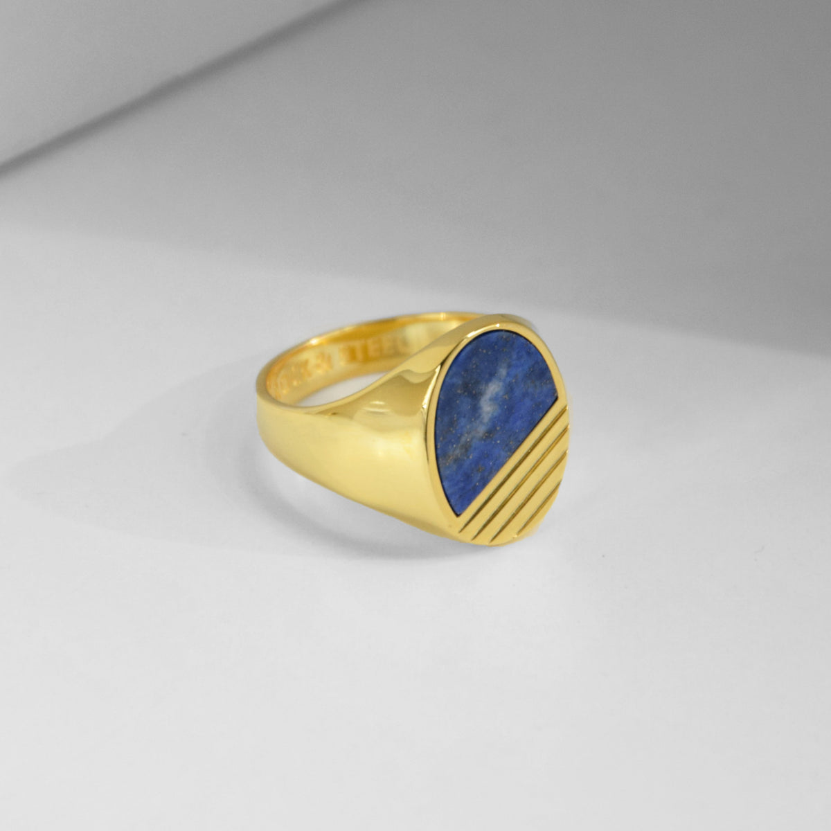 Ring PHOENIX LAPISLAZULI | 925 Silber | vergoldet - ROCK & STEEL GERMANY