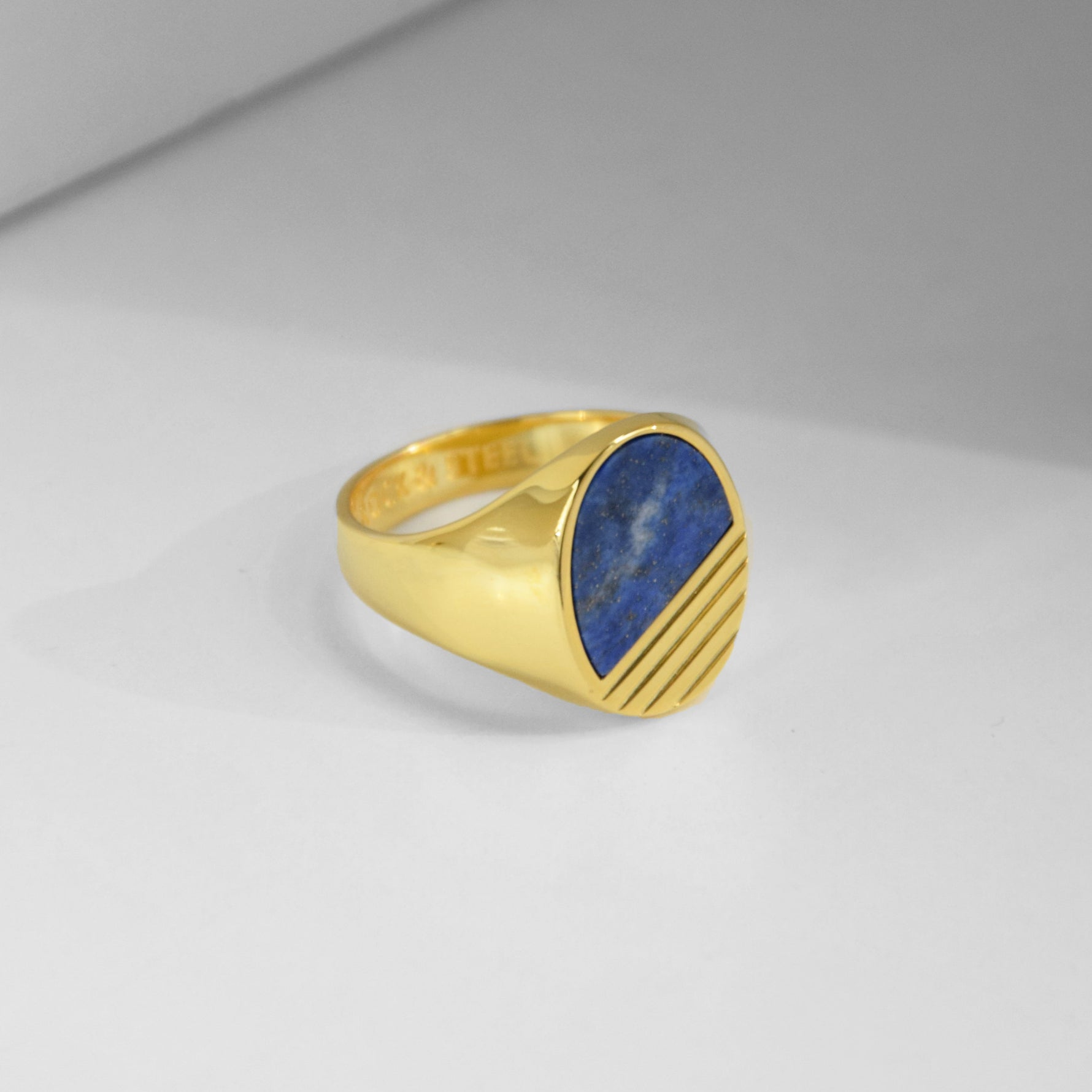 Ring PHOENIX LAPISLAZULI | 925 Silber | vergoldet - ROCK & STEEL GERMANY